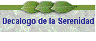 Decalogo de la Serenidad